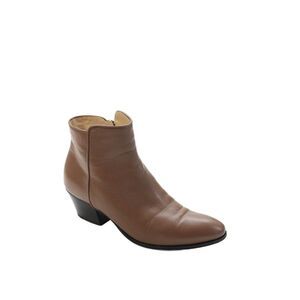 Giuseppe Zanotti Design Womens Leather Daddy 40 Ankle Boots Brown Size 39.5 9.5